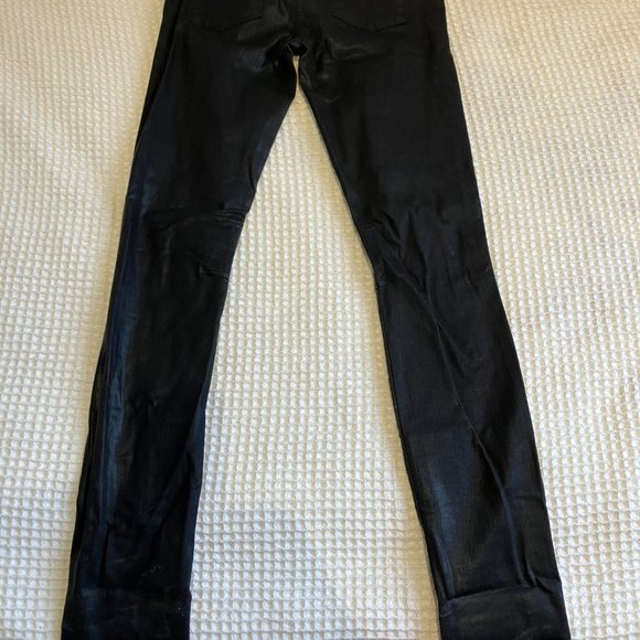 New without tag Helmut Lang Coated Black Skinny Jean - Picture 3 of 6